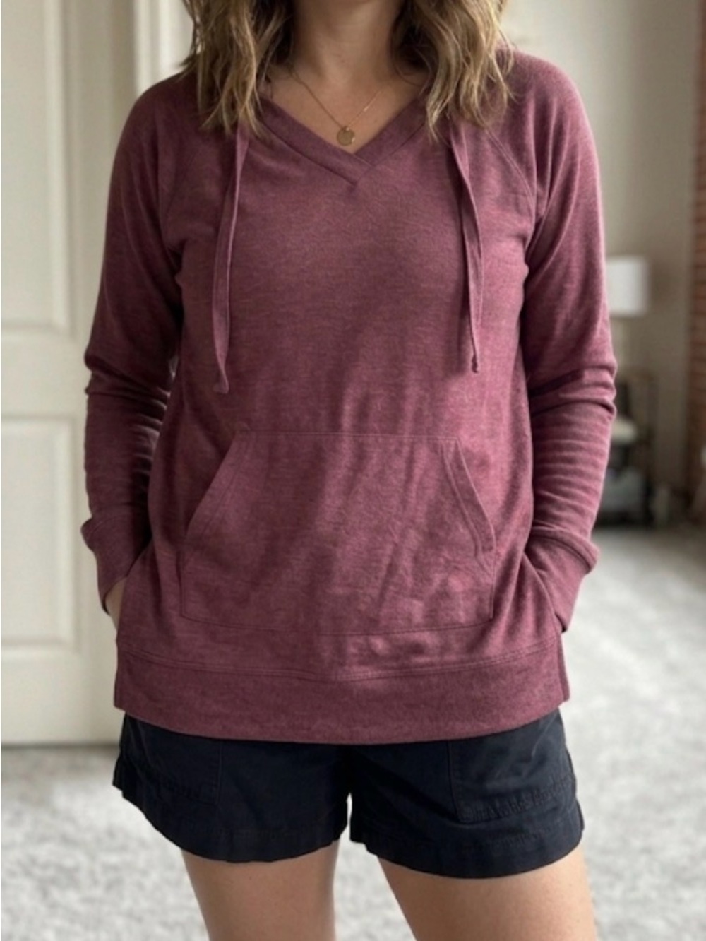 Women's Zella Pink Red Hoodie Sweatshirt XL